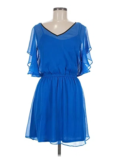 Pre-owned Express Casual Dress In Blue