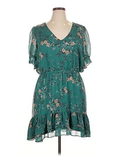 Pre-owned Express Casual Dress In Blue