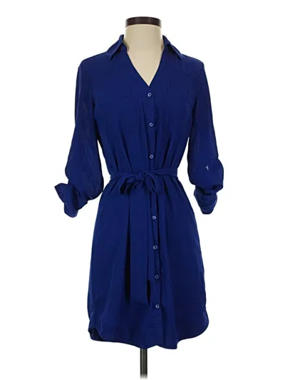 Pre-owned Express Casual Dress In Blue