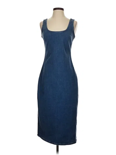 Pre-owned Express Casual Dress In Blue