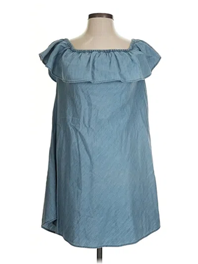 Pre-owned Express Casual Dress In Blue