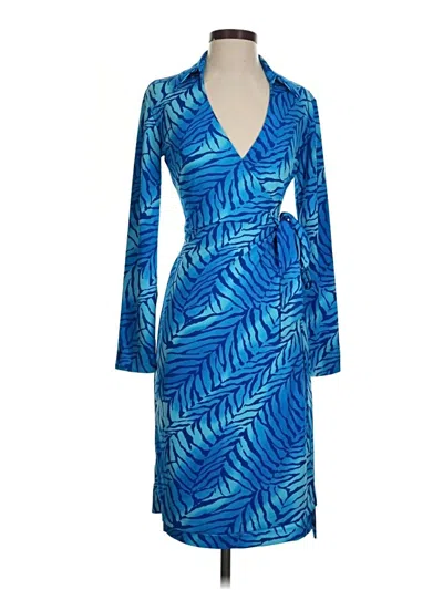 Pre-owned Express Casual Dress In Blue