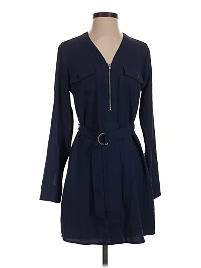 Pre-owned Express Casual Dress In Blue