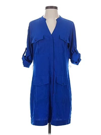 Pre-owned Express Casual Dress In Blue