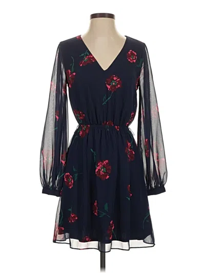Pre-owned Express Casual Dress In Blue