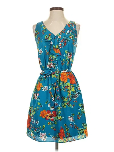Pre-owned Express Casual Dress In Blue