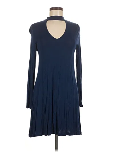 Pre-owned Express Casual Dress In Blue