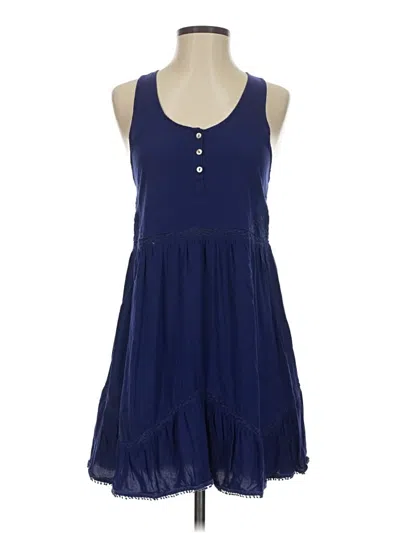 Pre-owned Express Casual Dress In Blue