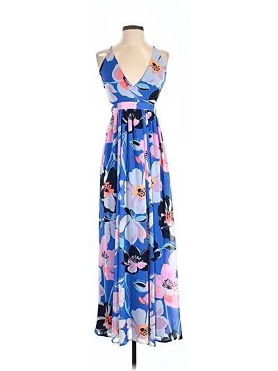 Pre-owned Express Casual Dress In Blue