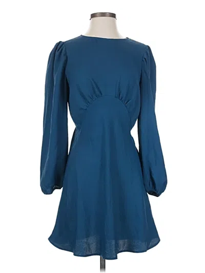 Pre-owned Express Casual Dress In Blue