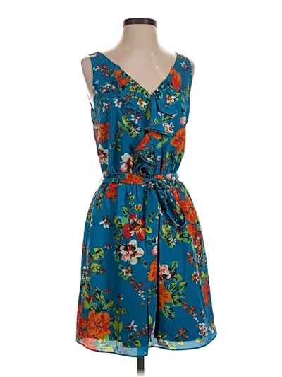Pre-owned Express Casual Dress In Blue