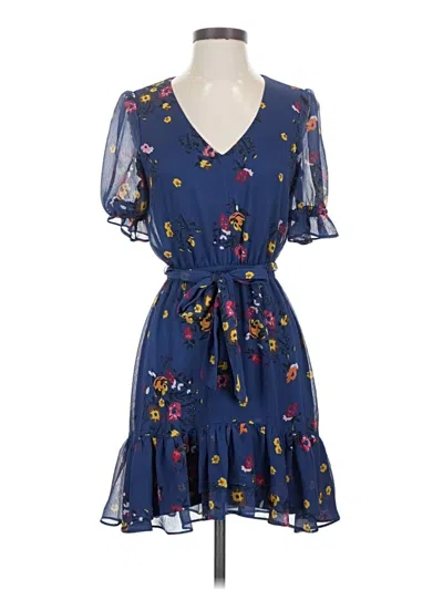 Pre-owned Express Casual Dress In Blue