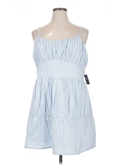 Pre-owned Express Casual Dress In Blue