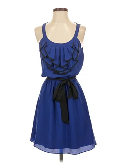 Pre-owned Express Casual Dress In Blue