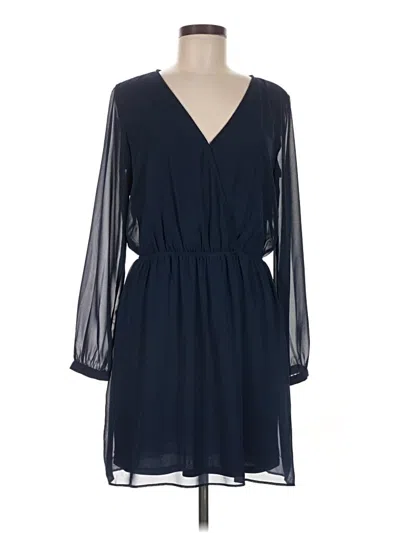 Pre-owned Express Casual Dress In Blue