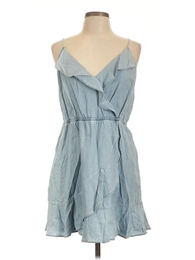 Pre-owned Express Casual Dress In Blue