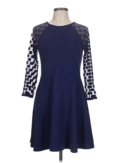Pre-owned Express Casual Dress In Blue