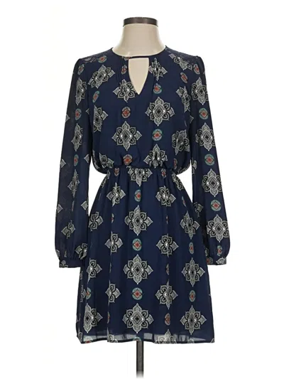 Pre-owned Express Casual Dress In Blue