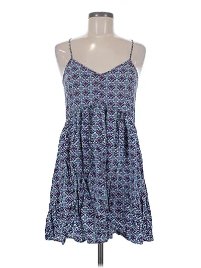 Pre-owned Express Casual Dress In Blue