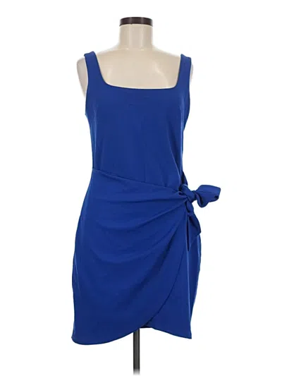 Pre-owned Express Casual Dress In Blue