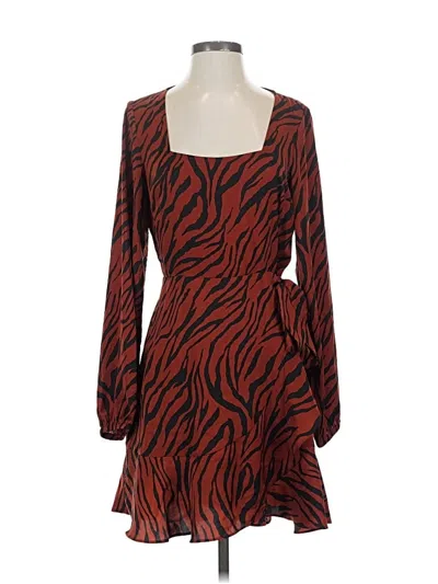 Pre-owned Express Casual Dress In Brown