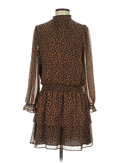 Pre-owned Express Casual Dress In Brown