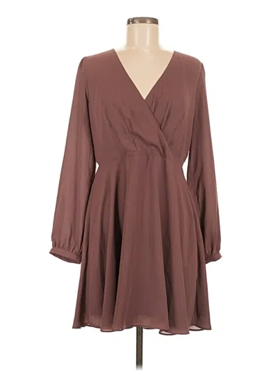 Pre-owned Express Casual Dress In Brown