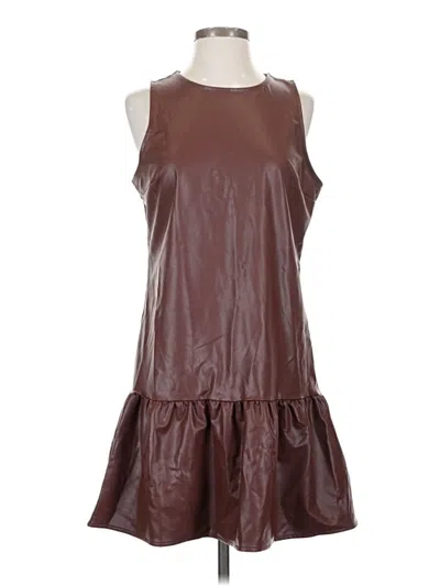 Pre-owned Express Casual Dress In Brown
