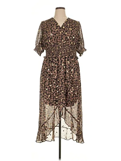 Pre-owned Express Casual Dress In Brown