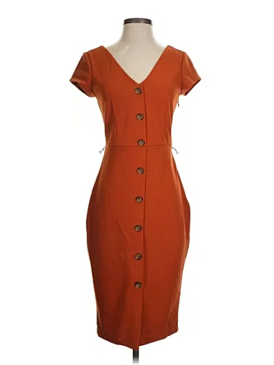 Pre-owned Express Casual Dress In Brown