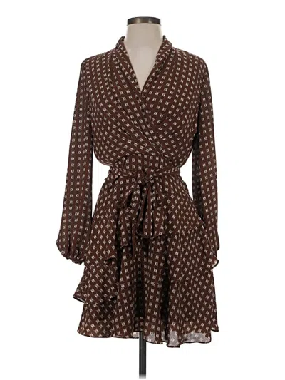 Pre-owned Express Casual Dress In Brown