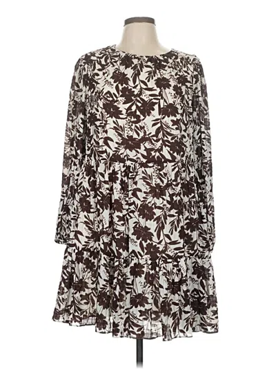 Pre-owned Express Casual Dress In Brown