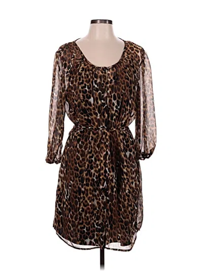 Pre-owned Express Casual Dress In Brown