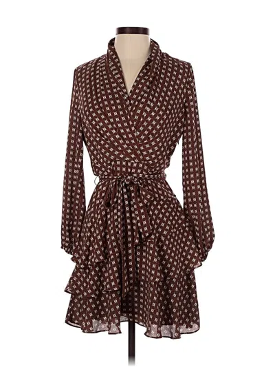 Pre-owned Express Casual Dress In Brown