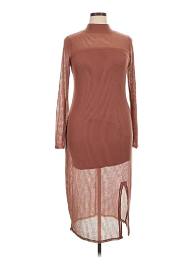 Pre-owned Express Casual Dress In Brown