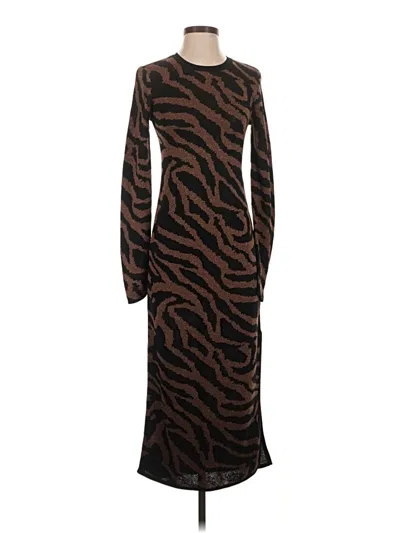 Pre-owned Express Casual Dress In Brown