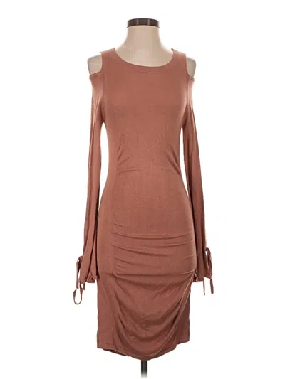 Pre-owned Express Casual Dress In Brown