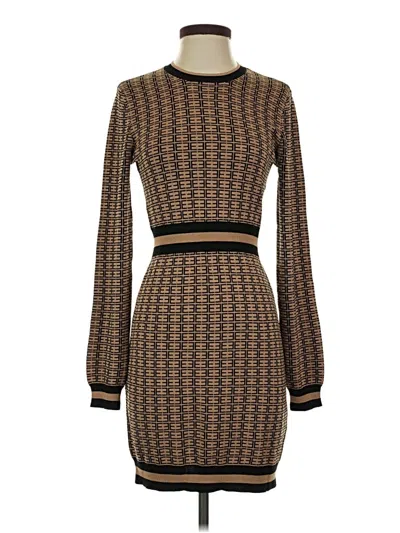Pre-owned Express Casual Dress In Brown