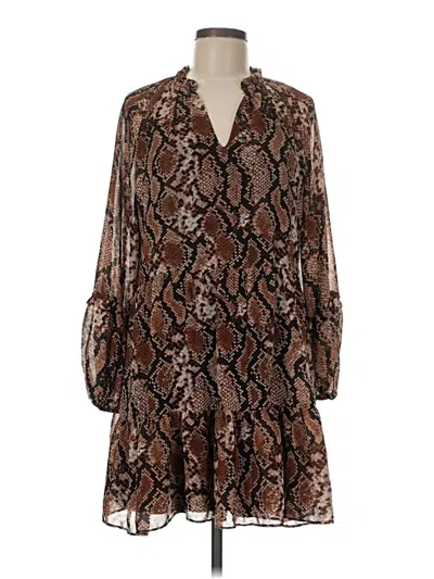 Pre-owned Express Casual Dress In Brown