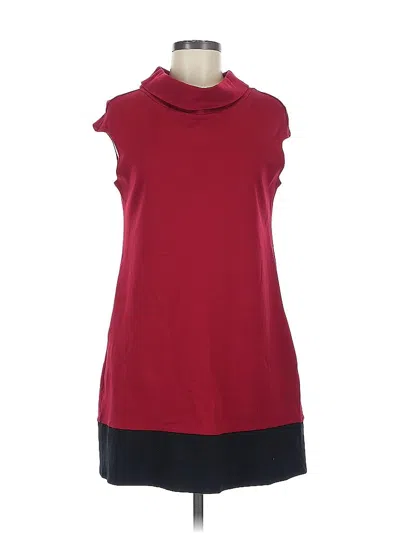 Pre-owned Express Casual Dress In Burgundy