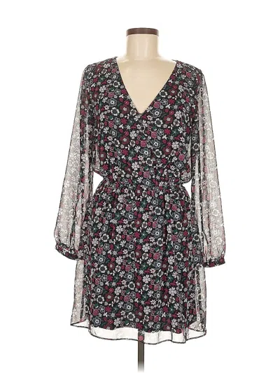 Pre-owned Express Casual Dress In Burgundy