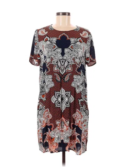 Pre-owned Express Casual Dress In Burgundy