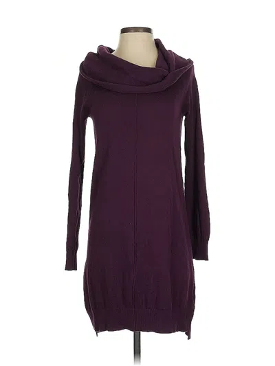 Pre-owned Express Casual Dress In Burgundy