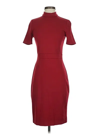 Pre-owned Express Casual Dress In Burgundy
