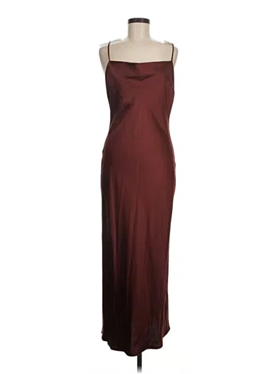 Pre-owned Express Casual Dress In Burgundy