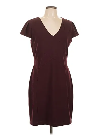 Pre-owned Express Casual Dress In Burgundy