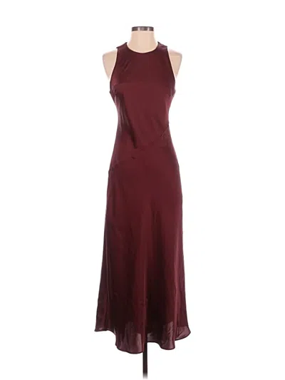 Pre-owned Express Casual Dress In Burgundy