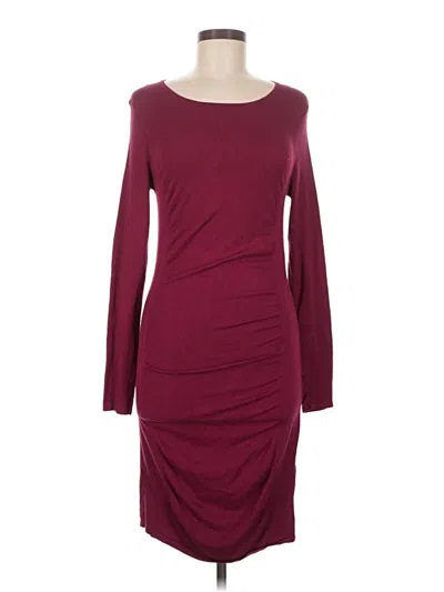 Pre-owned Express Casual Dress In Burgundy