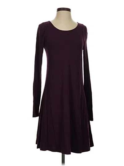 Pre-owned Express Casual Dress In Burgundy