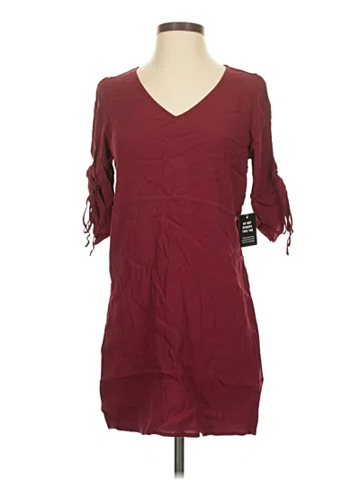 Express Casual Dress In Burgundy